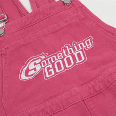 Overalls Men Jumpsuit Letter Embroidered Denim Suspender Pants Menswear Fashion Brand Loose Straight