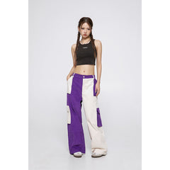 Unisex Sweatpants Patchwork Casual Pants Fashion Brand Loose