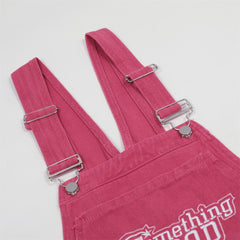 Overalls Men Jumpsuit Letter Embroidered Denim Suspender Pants Menswear Fashion Brand Loose Straight