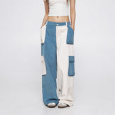Unisex Sweatpants Patchwork Casual Pants Fashion Brand Loose