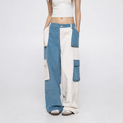 Unisex Sweatpants Patchwork Casual Pants Fashion Brand Loose