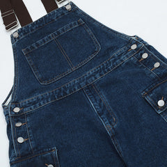 Overalls Men Jumpsuit Denim Cargo Pants Suspender Pants Vibe Design Loose Letter XINGX Embroidered One-Piece Trousers