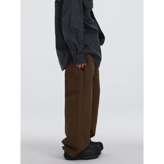 Unisex Sweatpants Retro Loose Straight Casual Trousers