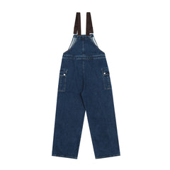 Overalls Men Jumpsuit Denim Cargo Pants Suspender Pants Vibe Design Loose Letter XINGX Embroidered One-Piece Trousers