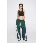 Unisex Sweatpants Stitching Casual Trousers for Men and Women