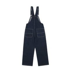 Overalls Men Jumpsuit Letter Embroidered Denim Suspender Pants Men's Loose Wide Leg