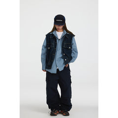 Unisex Sweatpants Autumn Retro Multi-Pocket