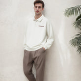 Unisex Polo Shirt Autumn Sweater Men's Loose