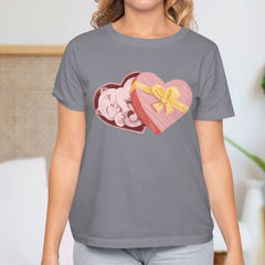 Valentine's Day T-Shirts Couple Love Print Sweet Style