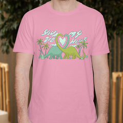 Valentine's Day T-Shirts Couple Love Print Sweet Style