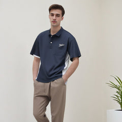 Unisex Polo Shirt Embroidered Top