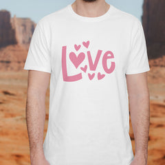 Valentine's Day T-Shirts Couple Love Print Sweet Style