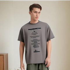 Men T Shirts Letter Print Short-Sleeve T-shirt