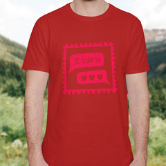 Valentine's Day T-Shirts Couple Love Print Sweet Style