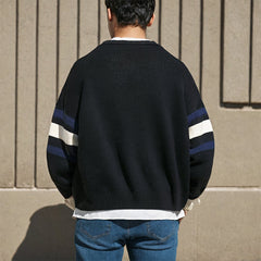 Men Sweater Fall Baggy Coat Spring and Autumn