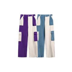 Unisex Sweatpants Patchwork Casual Pants Fashion Brand Loose