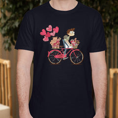 Valentine's Day T-Shirts Couple Love Print Sweet Style