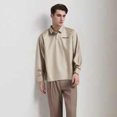 Unisex Polo Shirt Spring Men's and Women's Loose Top