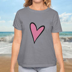 Valentine's Day T-Shirts Couple Love Print Sweet Style
