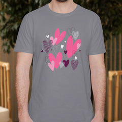 Valentine's Day T-Shirts Couple Love Print Sweet Style