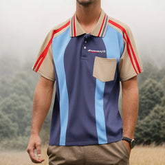 Unisex Polo Shirt Lapel Short Sleeve Men's and Women's Loose