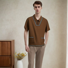 Unisex Polo Shirt for Men and Women Casual Loose Summer