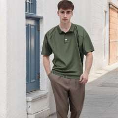 Unisex Polo Shirt Half Sleeve T-Shirt Men's Loose