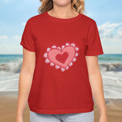 Valentine's Day T-Shirts Couple Love Print Sweet Style