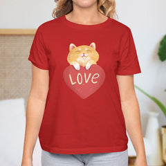 Valentine's Day T-Shirts Couple Love Print Sweet Style