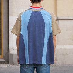 Unisex Polo Shirt Lapel Short Sleeve Men's and Women's Loose