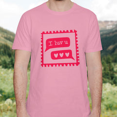 Valentine's Day T-Shirts Couple Love Print Sweet Style