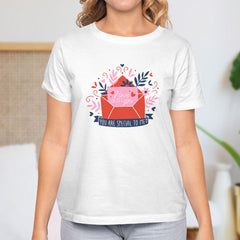 Valentine's Day T-Shirts Couple Love Print Sweet Style