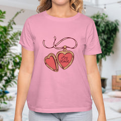 Valentine's Day T-Shirts Couple Love Print Sweet Style
