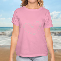 Valentine's Day T-Shirts Couple Love Print Sweet Style