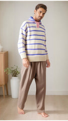 Men Sweater Loose Retro