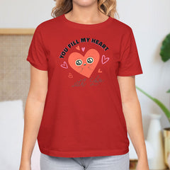 Valentine's Day T-Shirts Couple Love Print Sweet Style