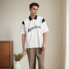 Unisex Polo Shirt Vintage Summer Loose