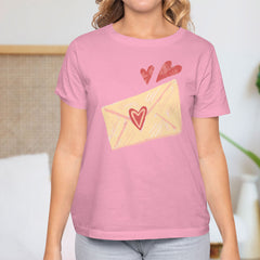 Valentine's Day T-Shirts Couple Love Print Sweet Style