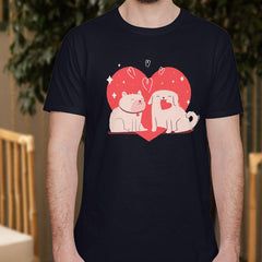 Valentine's Day T-Shirts Couple Love Print Sweet Style