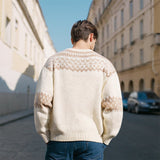 Men Sweater Spring and Autumn Men's Pullover Sweater