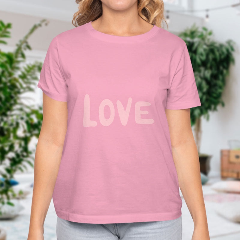 Valentine's Day T-Shirts Couple Love Print Sweet Style