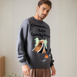 Men Sweater Loose round Neck Sweater