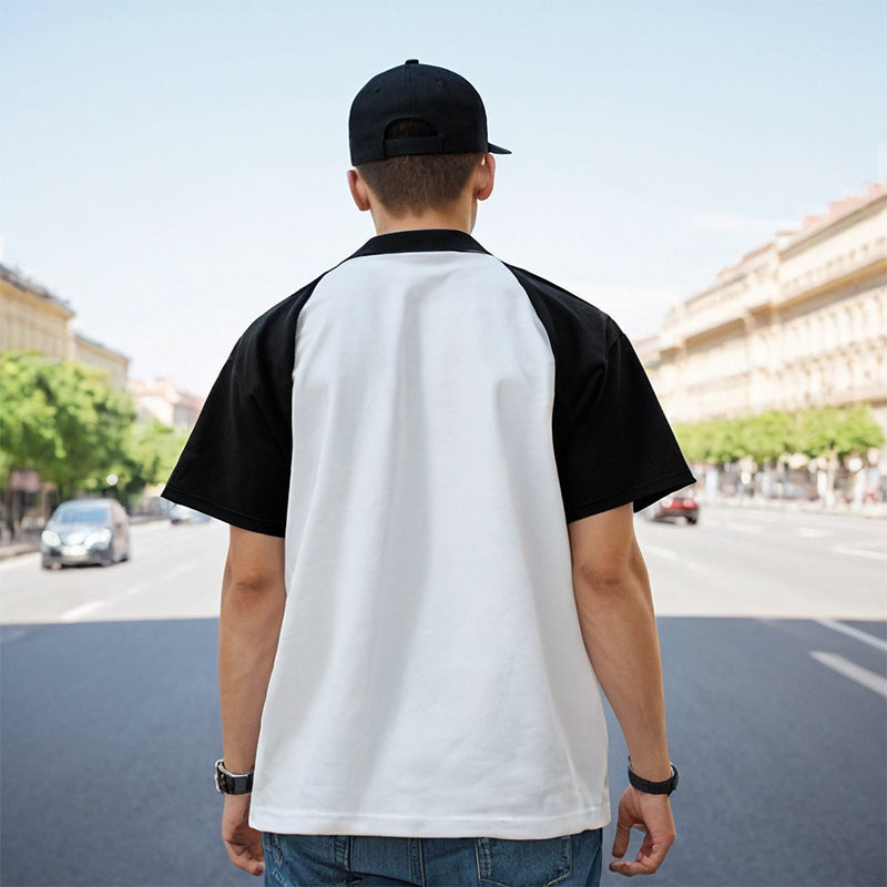 Unisex Polo Shirt Vintage Short Sleeve T-Shirt Men's Summer
