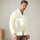 Men Sweater Zipper Cardigan Outerwear