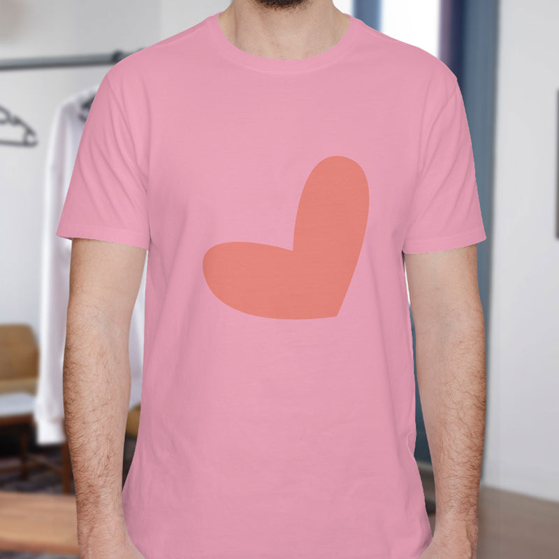 Valentine's Day T-Shirts Couple Love Print Sweet Style