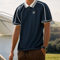 Unisex Polo Shirt Vintage Summer Loose