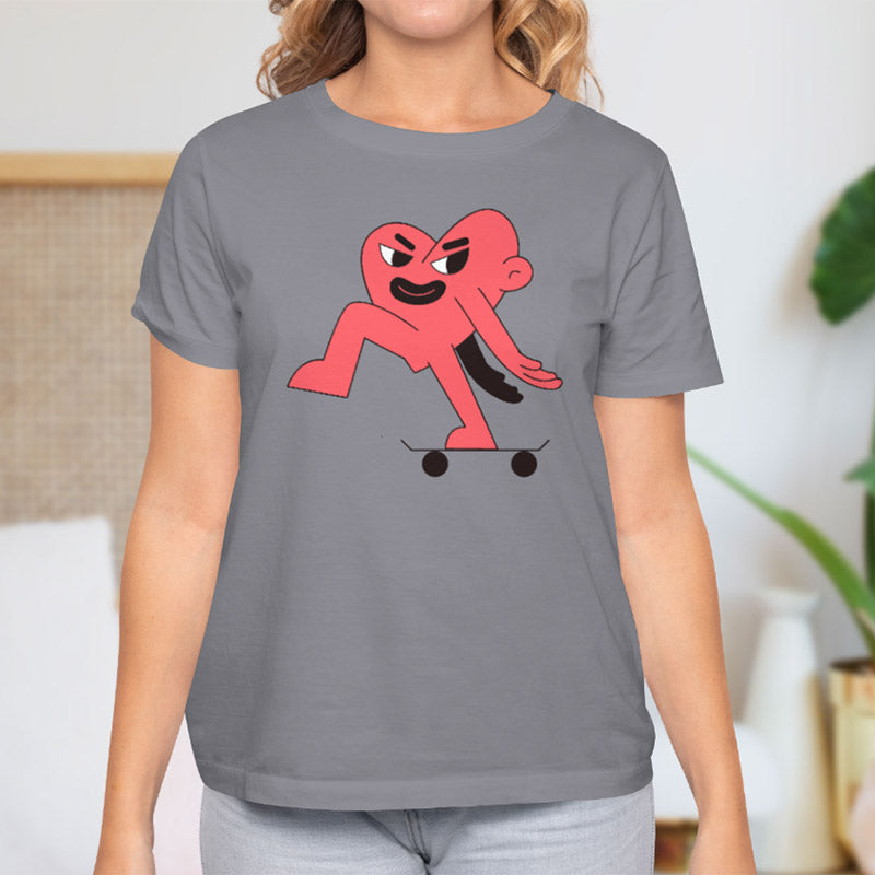 Valentine's Day T-Shirts Couple Love Print Sweet Style