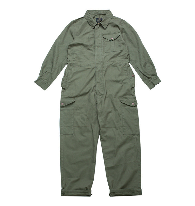 Overalls Men Jumpsuit Multi-Pocket Workwear Jumpsuit Men's Amekaji Fashion Brand Jumpsuit Loose