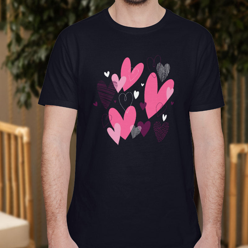 Valentine's Day T-Shirts Couple Love Print Sweet Style