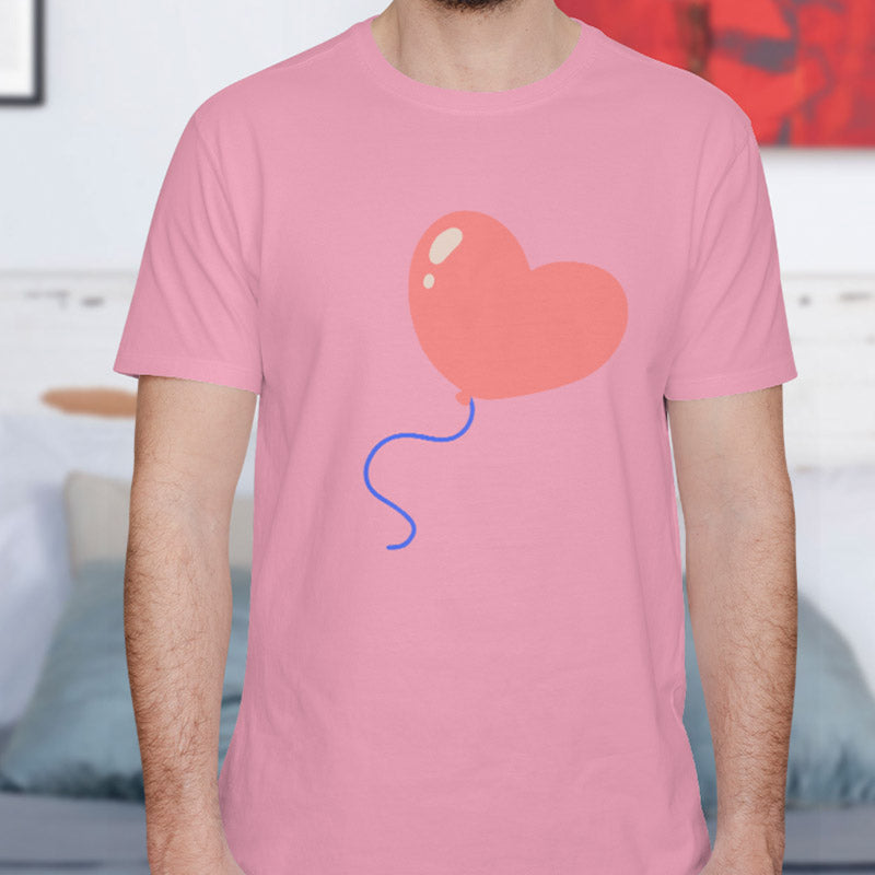 Valentine's Day T-Shirts Couple Love Print Sweet Style